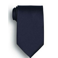 Navy Blue Polyester Satin Tie